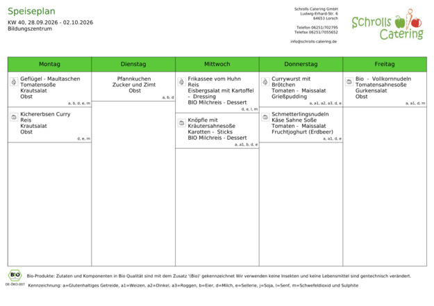 Speiseplan 28.09.-02.10.2026